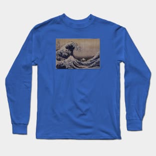 The Great Wave Kanagawa sewing Long Sleeve T-Shirt